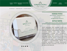 Tablet Screenshot of korona-patika.hu